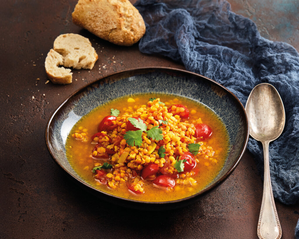 Leckeres Essen auf einem Teller