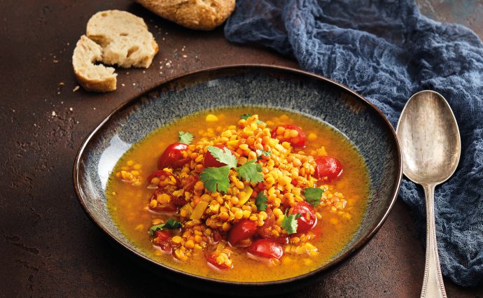 Leckeres Essen auf einem Teller